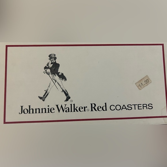 Johnnie Walker Red Vintage Never Used Coasters in Original Box - Picture 3 of 15